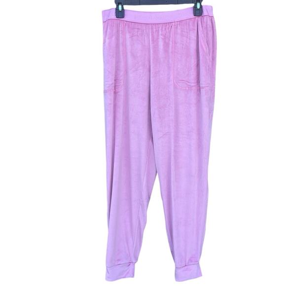 Juicy Couture pink velour lounge pants size large - Picture 1 of 9